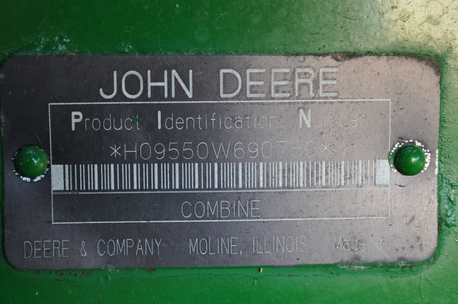 John Deere 9550 combine, 30.5-32 drive tires, 16.9-26 rear, Vittetoe hyd chaff spreader, chopper - Image 18 of 26