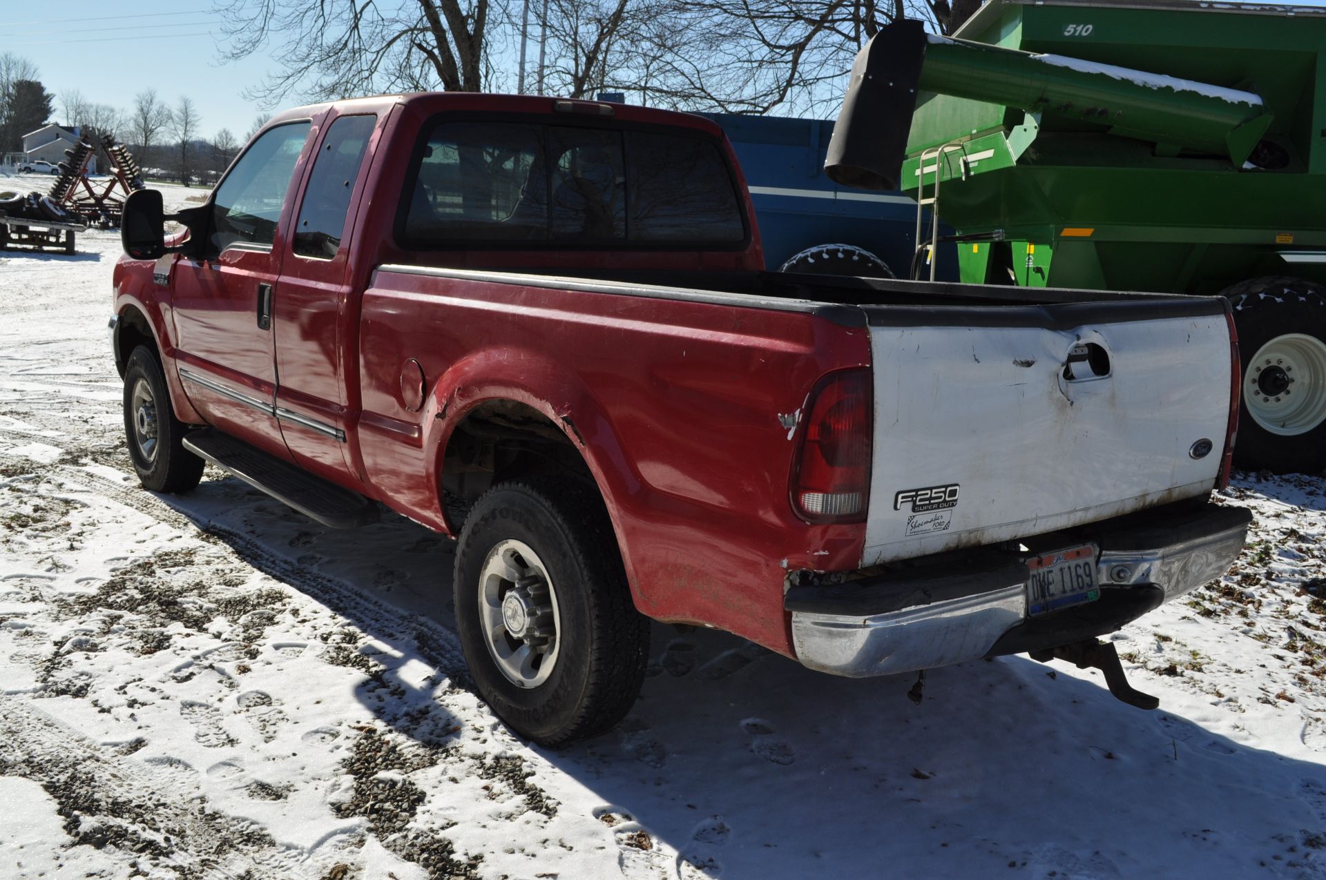 1999 Ford F250 pickup, ext cab, short bed, 7.3 Power Stroke diesel, auto, 4x4, 235/85R16 tires - Image 4 of 27