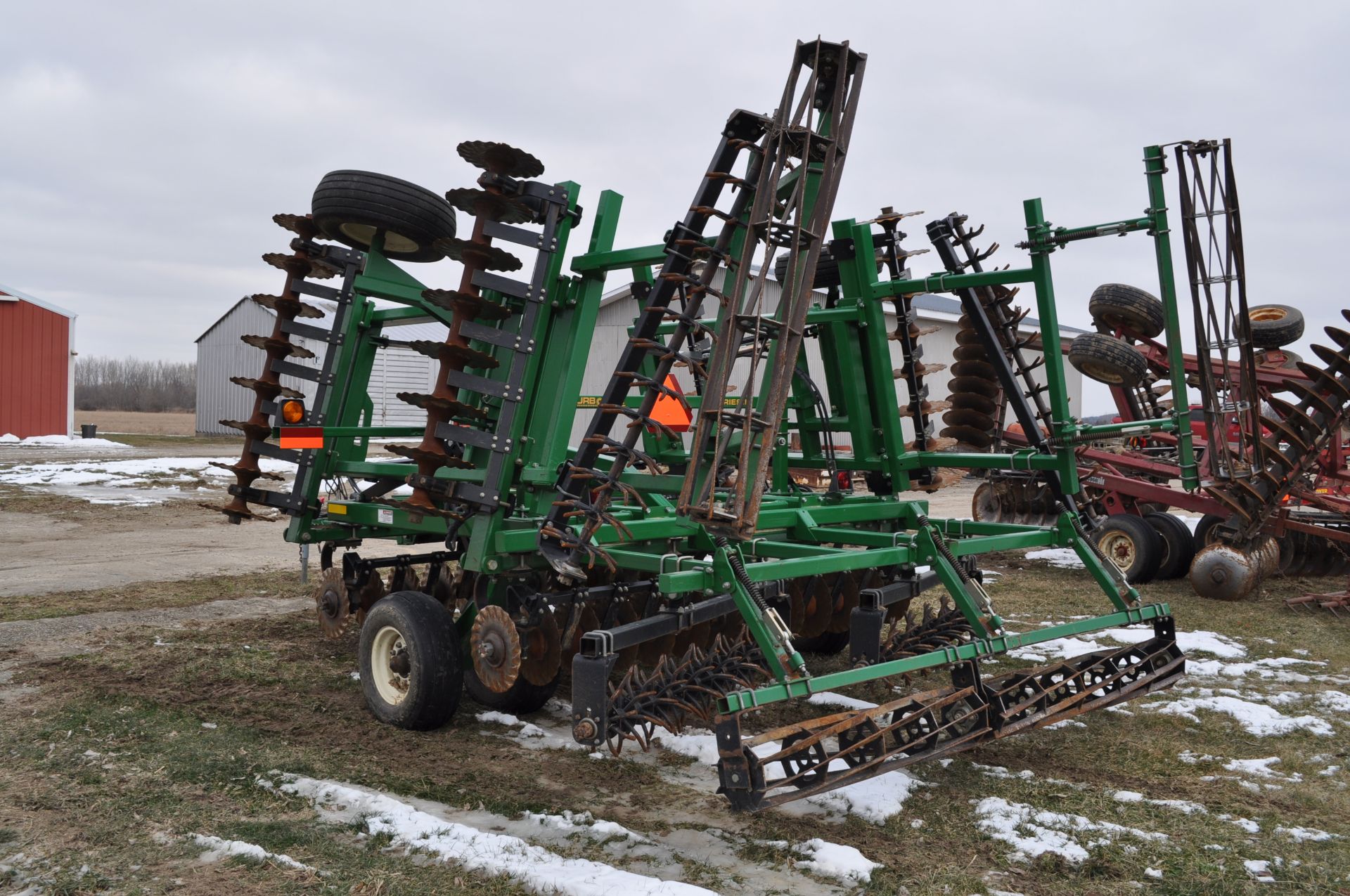 24’ Great Plains Series II Turbo-Till, flat bar rolling baskets, spider harrow, hyd fold, SN 3919NN - Image 4 of 26