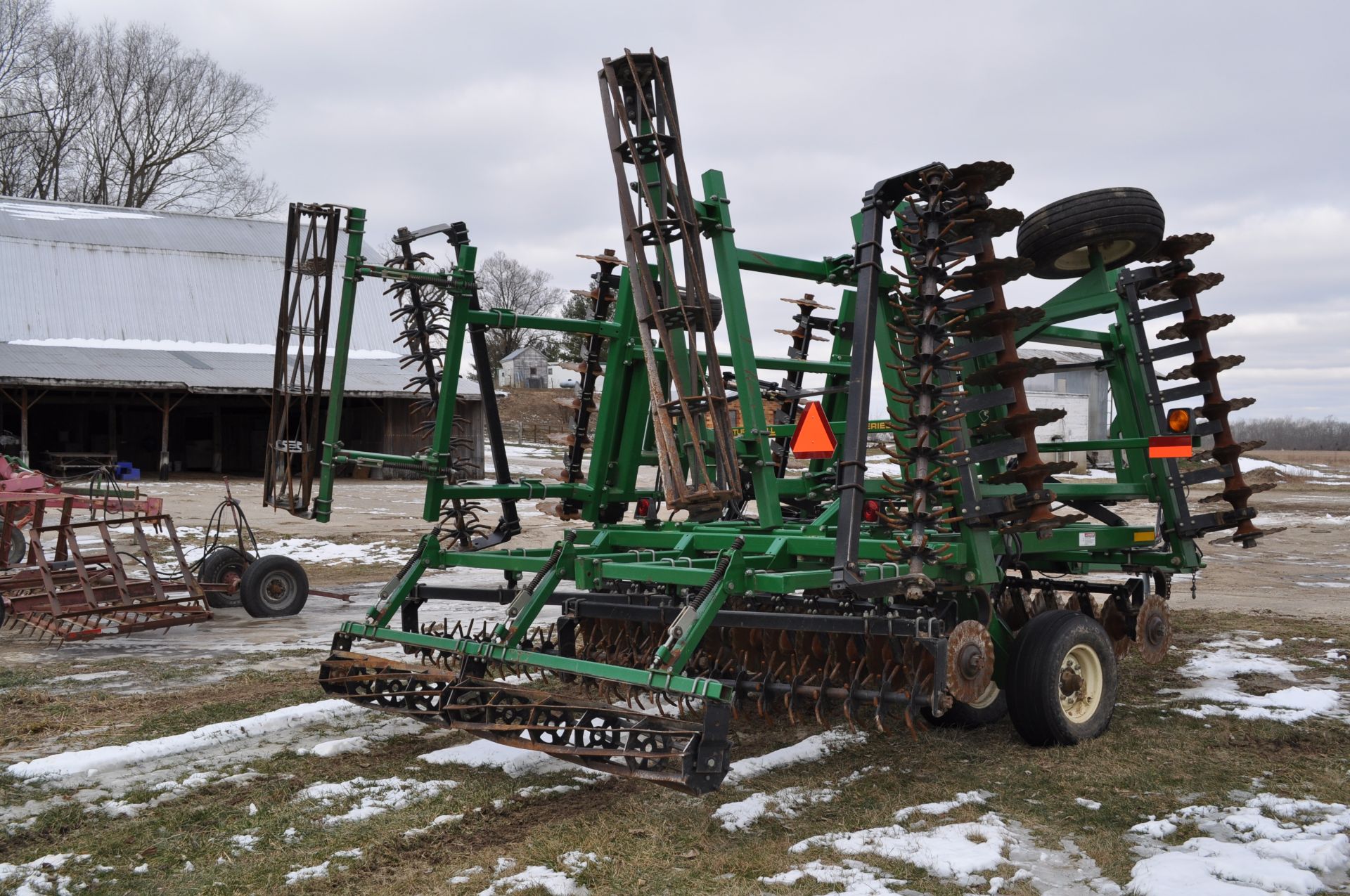 24’ Great Plains Series II Turbo-Till, flat bar rolling baskets, spider harrow, hyd fold, SN 3919NN - Image 3 of 26