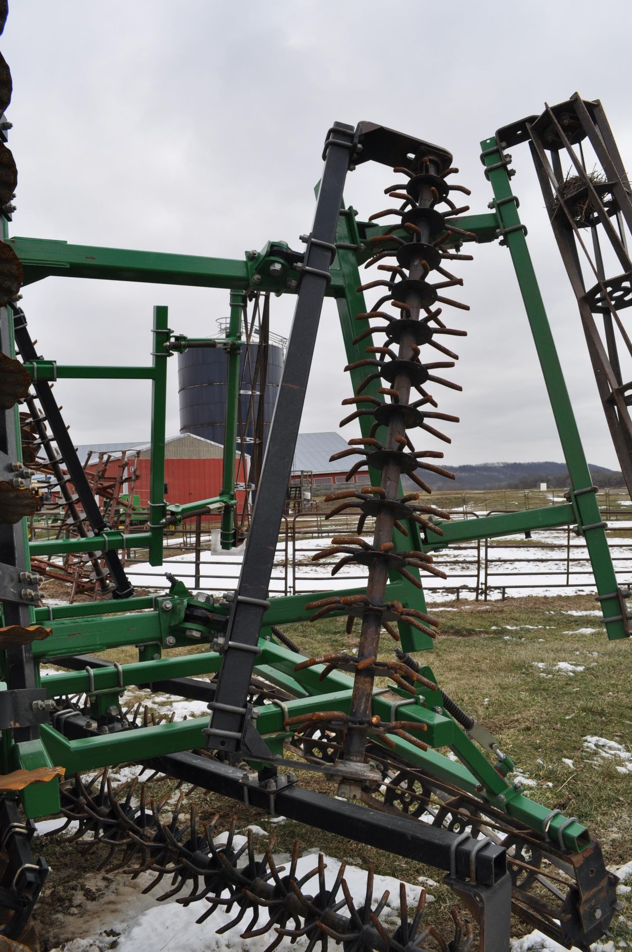 24’ Great Plains Series II Turbo-Till, flat bar rolling baskets, spider harrow, hyd fold, SN 3919NN - Image 12 of 26