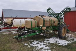 Great Plains AS1000 Application Systems sprayer, pull-type, 1000 gallon poly tank, chemical inductor
