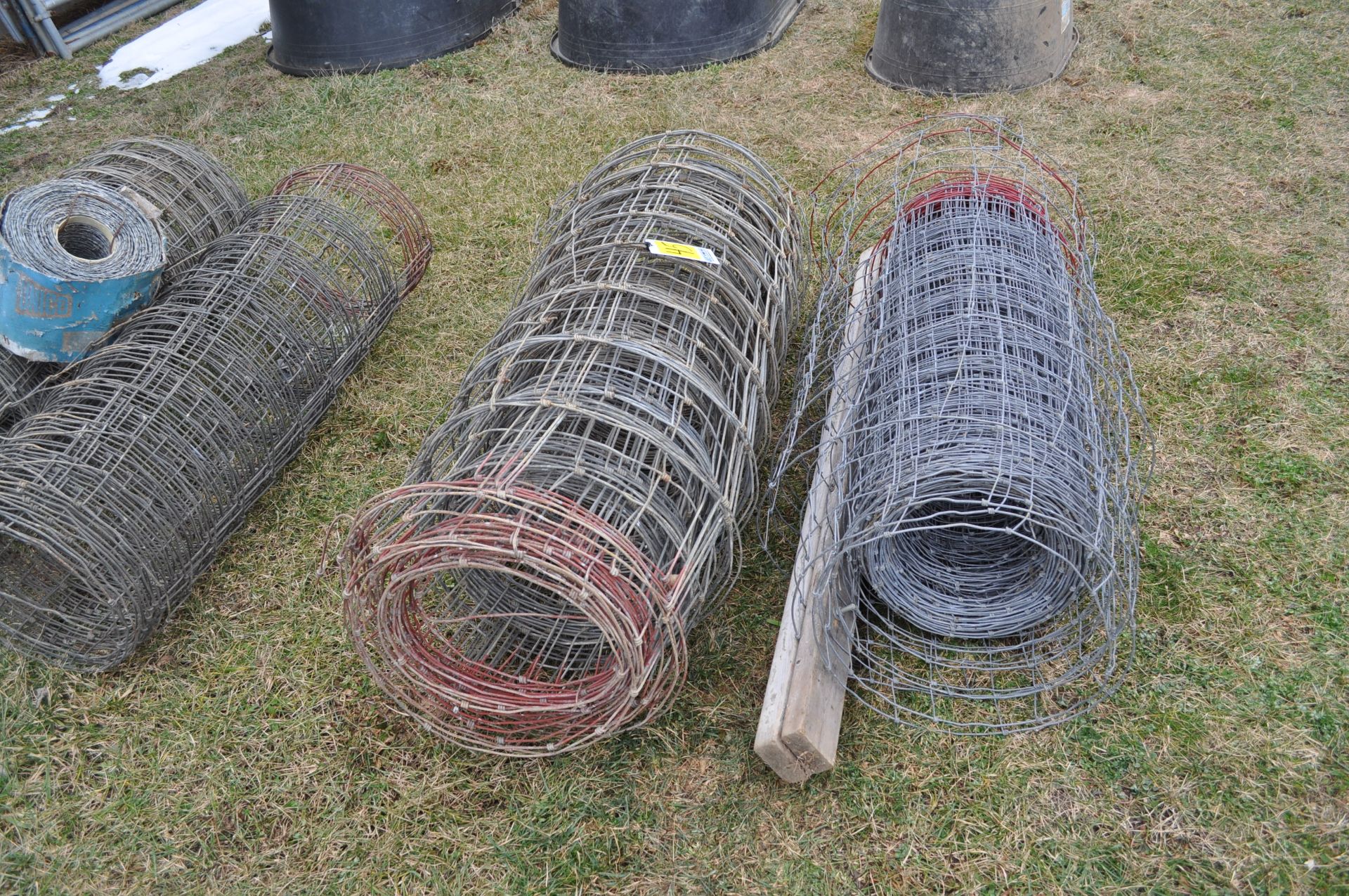 2 rolls used woven wire fence - Image 2 of 2
