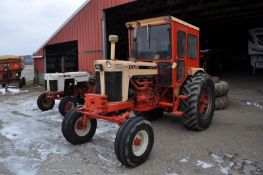 Case 1030 Comfort King tractor, 3 pt, 540 pto, dual hyd, 18.4 R 34 rears w/ snap on duals