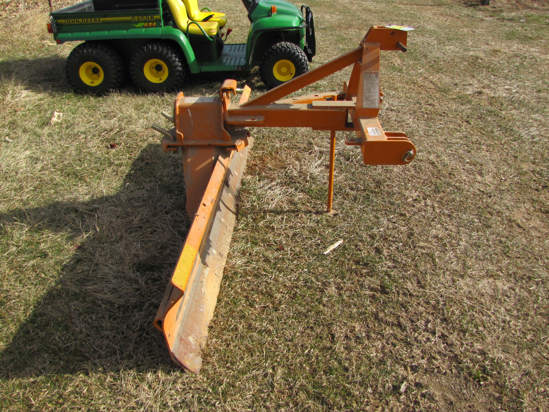 8’ Woods grader blade, HBL 96-2, adj angle, 3-pt, SN 1202813 - Image 5 of 14