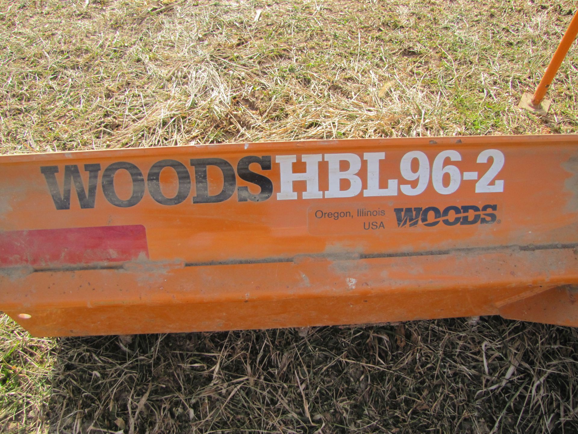 8’ Woods grader blade, HBL 96-2, adj angle, 3-pt, SN 1202813 - Image 9 of 14