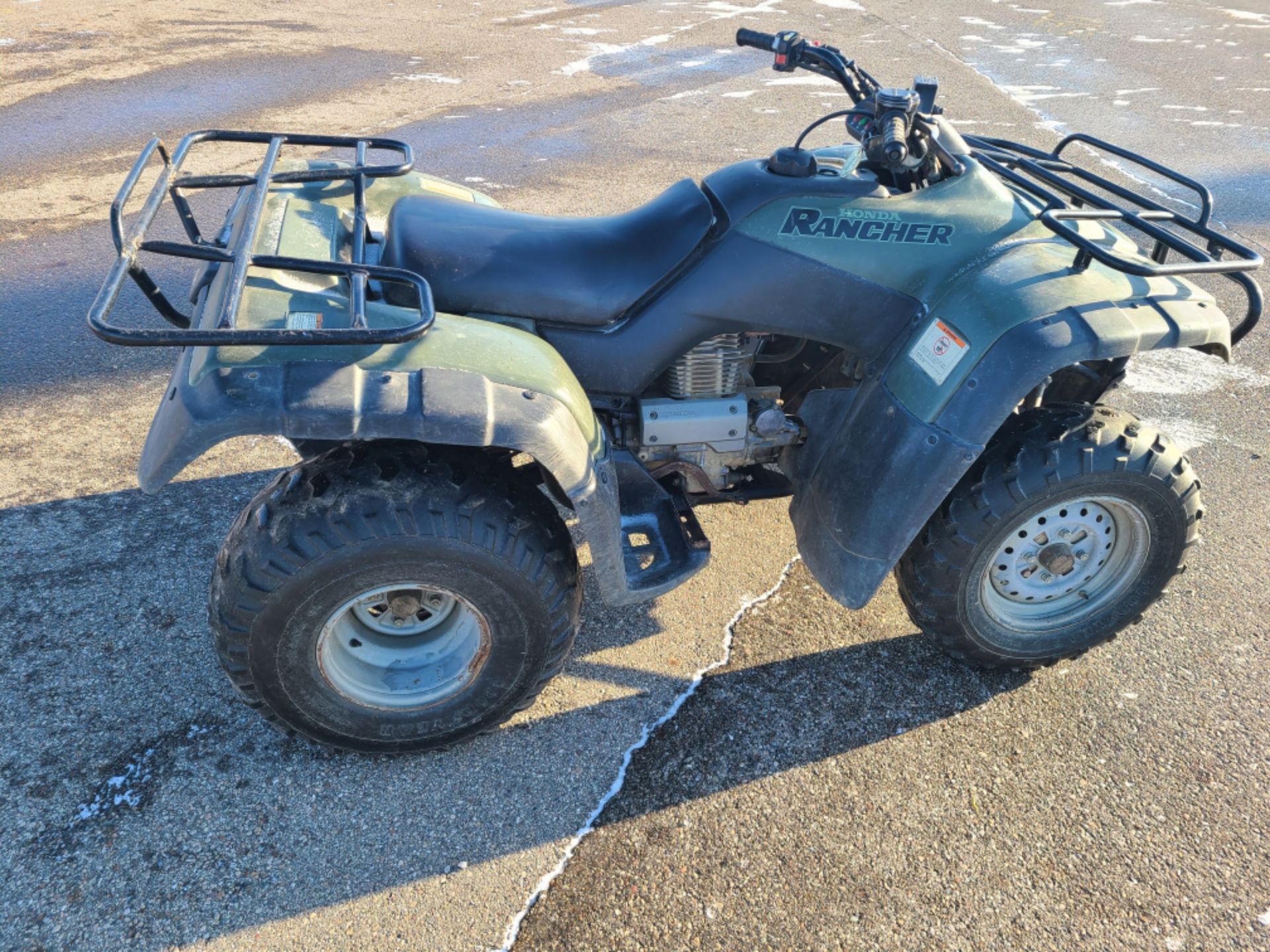 2000 Honda Rancher ATV, 2WD, electric start, front & rear racks, SN 478TE2407YA003772 - Image 9 of 10