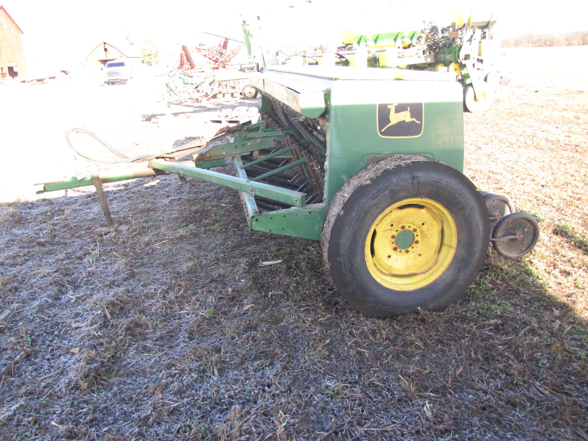 John Deere 8300 end-wheel drill, 21-hole x 7”, grass seed - Image 2 of 21