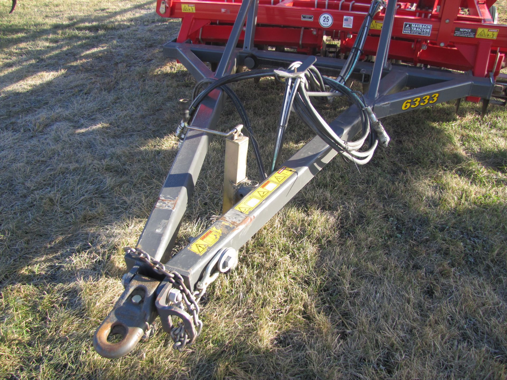 25’ Sunflower 6333 soil finisher, hyd fold, 6-bar high residue harrow, rear hitch, rear hyd - Image 7 of 31