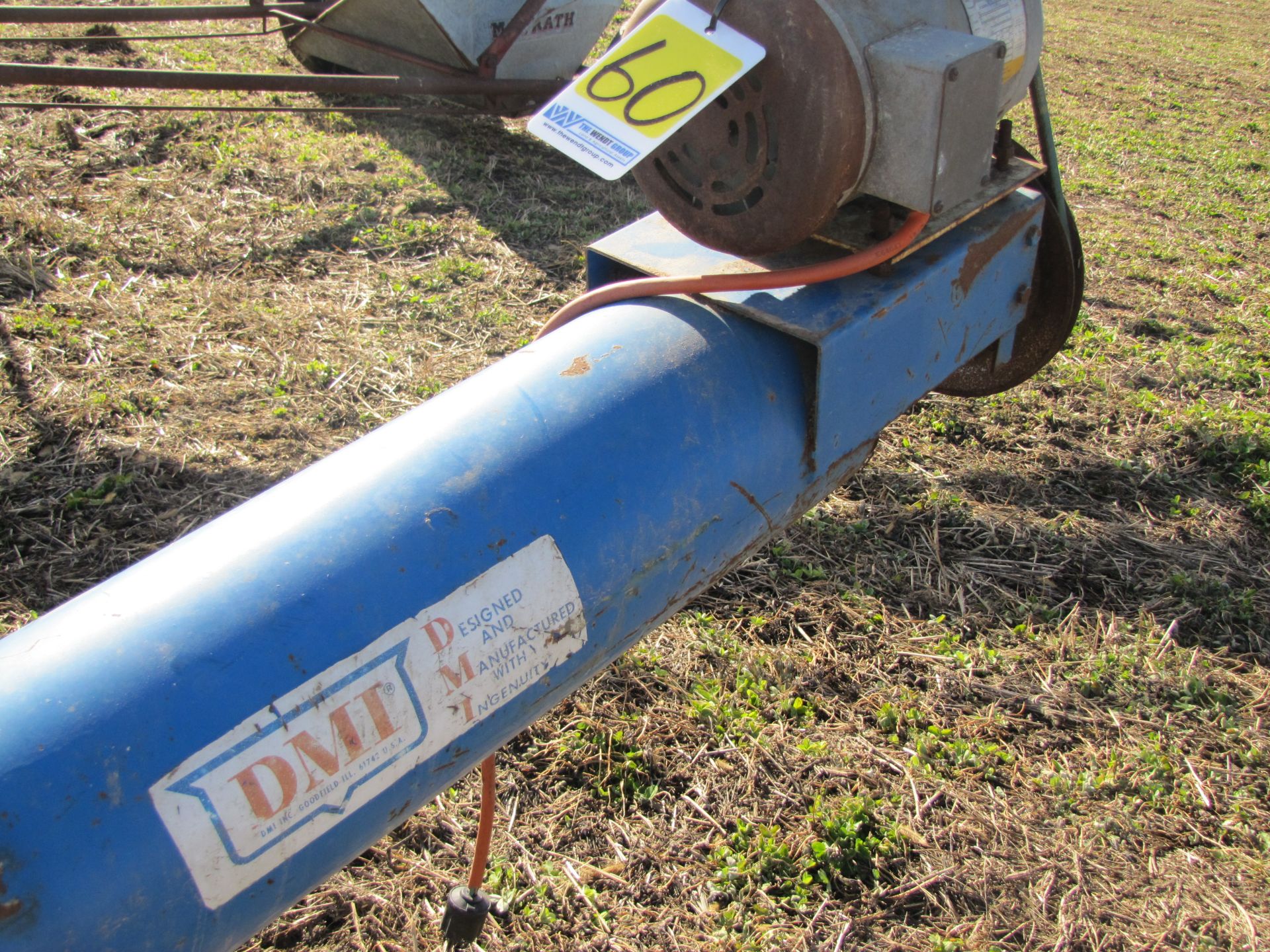 DMI 8” x 7’ auger, w/electric motor, on wheels - Image 6 of 6