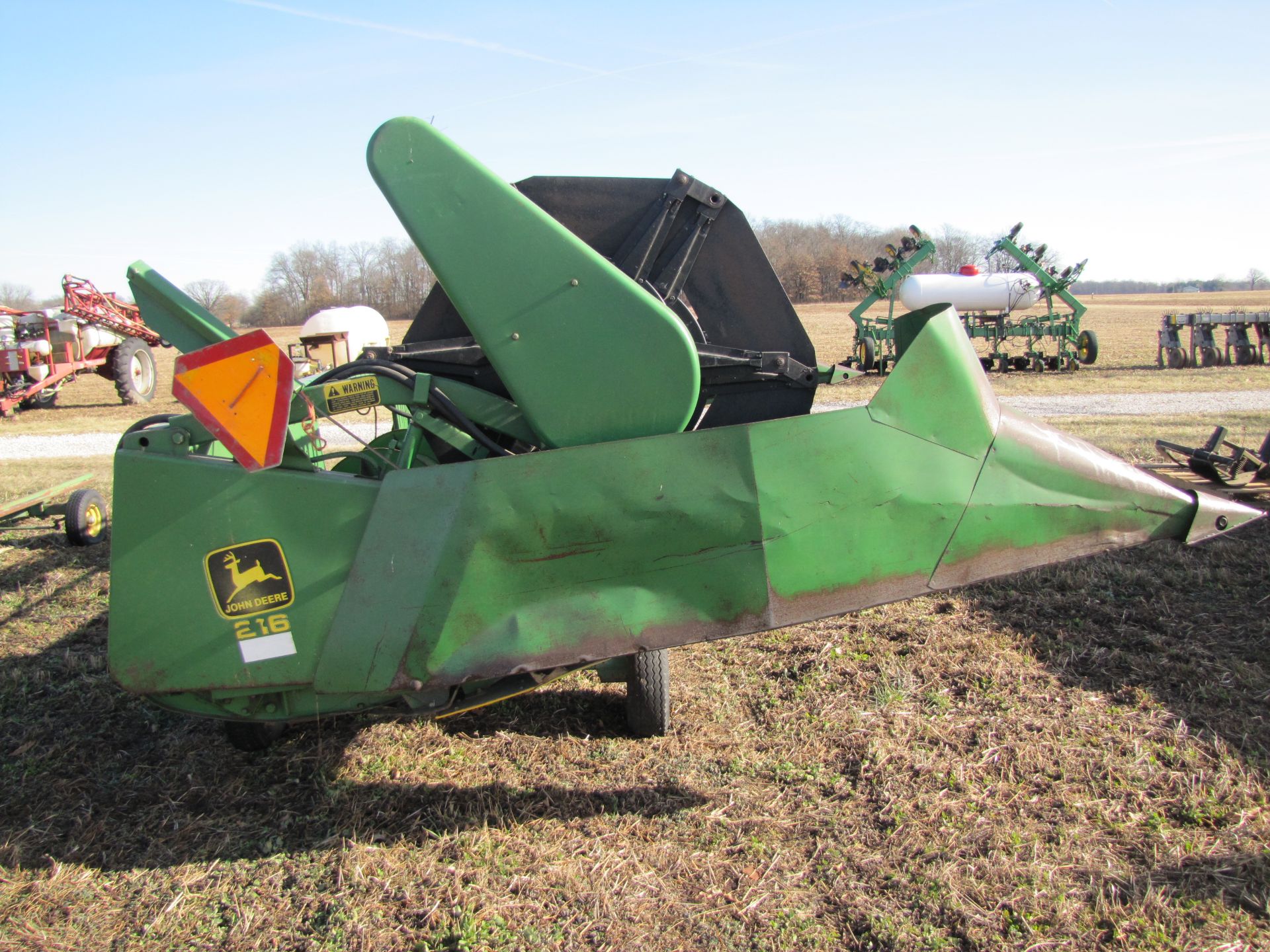 16’ John Deere 216 grain head w/ SCH cutter bar, hyd raise reel, variable speed - Image 6 of 24