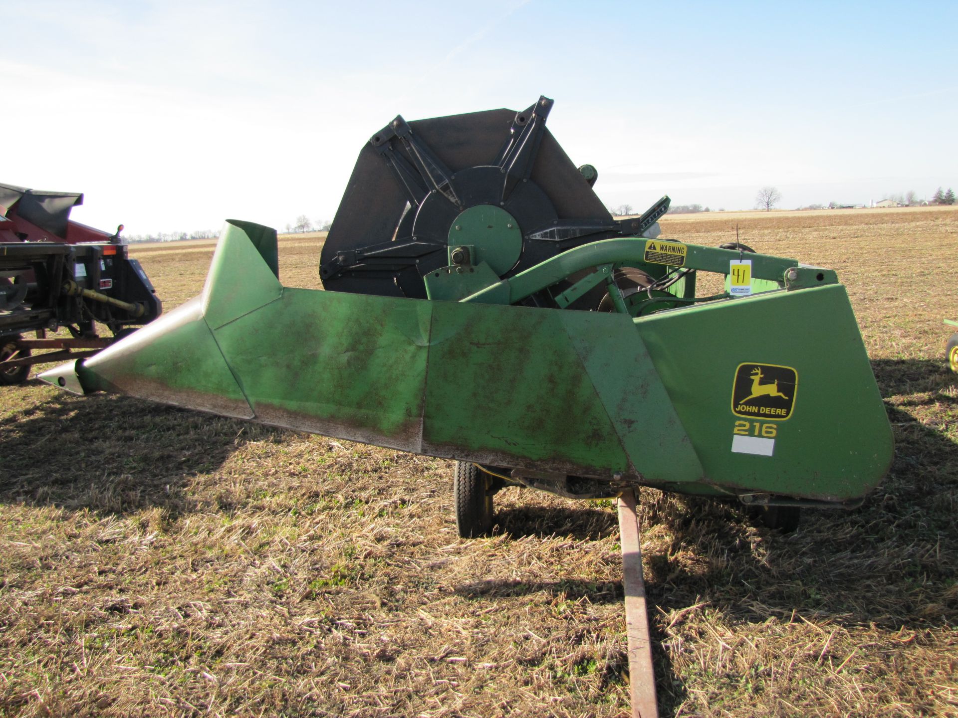 16’ John Deere 216 grain head w/ SCH cutter bar, hyd raise reel, variable speed - Image 2 of 24