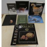 FABERGE.  7 books & softback publications re. Faberge.