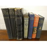 Military.  7 various vols. incl. 3 vol. History of the Black Watch in the Great War, poor cond.