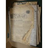 Scottish & Other Newspapers.  Bundle of old newspapers incl. some Dumfriesshire papers, late 19th