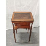 19th century satinwood ladies Davenport bureau, with a hinged flap to back enclosing a later