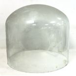Large Victorian glass dome, approx. 38cm high, 41.5cm diam.