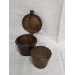 18th century set of bronze cup weights, in avoirdupois ounces.