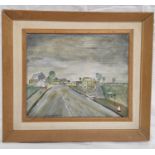 GEOFFREY S. BENNETT. Drumburgh. Oil on board. 25cm x 30cm. Signed and dated 1969. Rev. Bennett was a