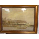 HENRY WILKINSON DANIEL, OF STAITHES. Robin Hood's Bay. Oil on board. 25cm x 35cm. Signed.