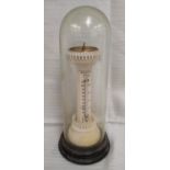 Early 19th century ivory combination thermometer and sundial, by Elliot Brothers, London, with