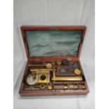 Powland and Leland type microscope, by Smith and Beck, London, No177, with accessories,