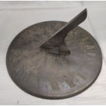 Early 19th century bronze sundial, by Nairn and Blunt, London, 25cm.