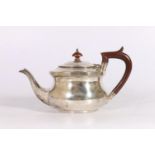 George V silver tea pot, makers marks rubbed, possibly by S Blanckensee & Son Ltd, Chester, 1926,