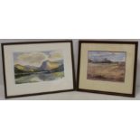 F. Donald Ayers. Fleetwith Pike, Buttermere. Watercolour. 17cm x 27.5cm. Signed. Inscribed with