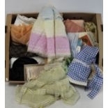 Two cartons of vintage clothing including: net and other petticoats; slips; bed jacket and other