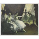 P. J. E. (Early 20th Century School). A copy of The Ballet after Dame Laura Knight. Oil on