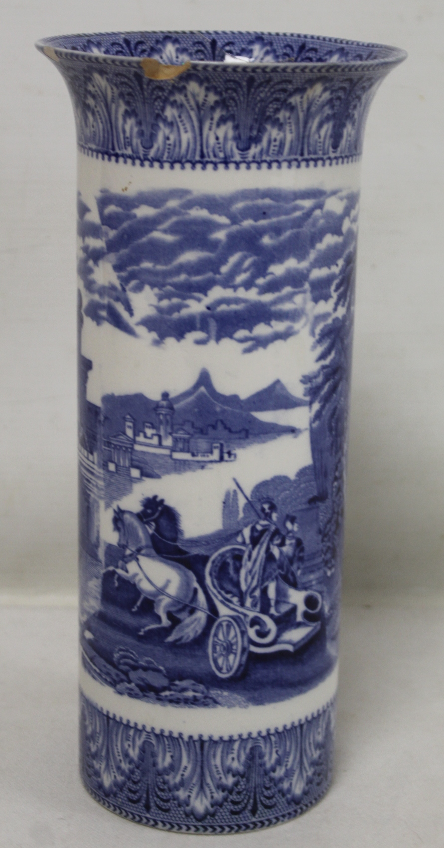 18th century Chinese blue and white porcelain teapot of reeded cylindrical form with entwined - Image 11 of 21