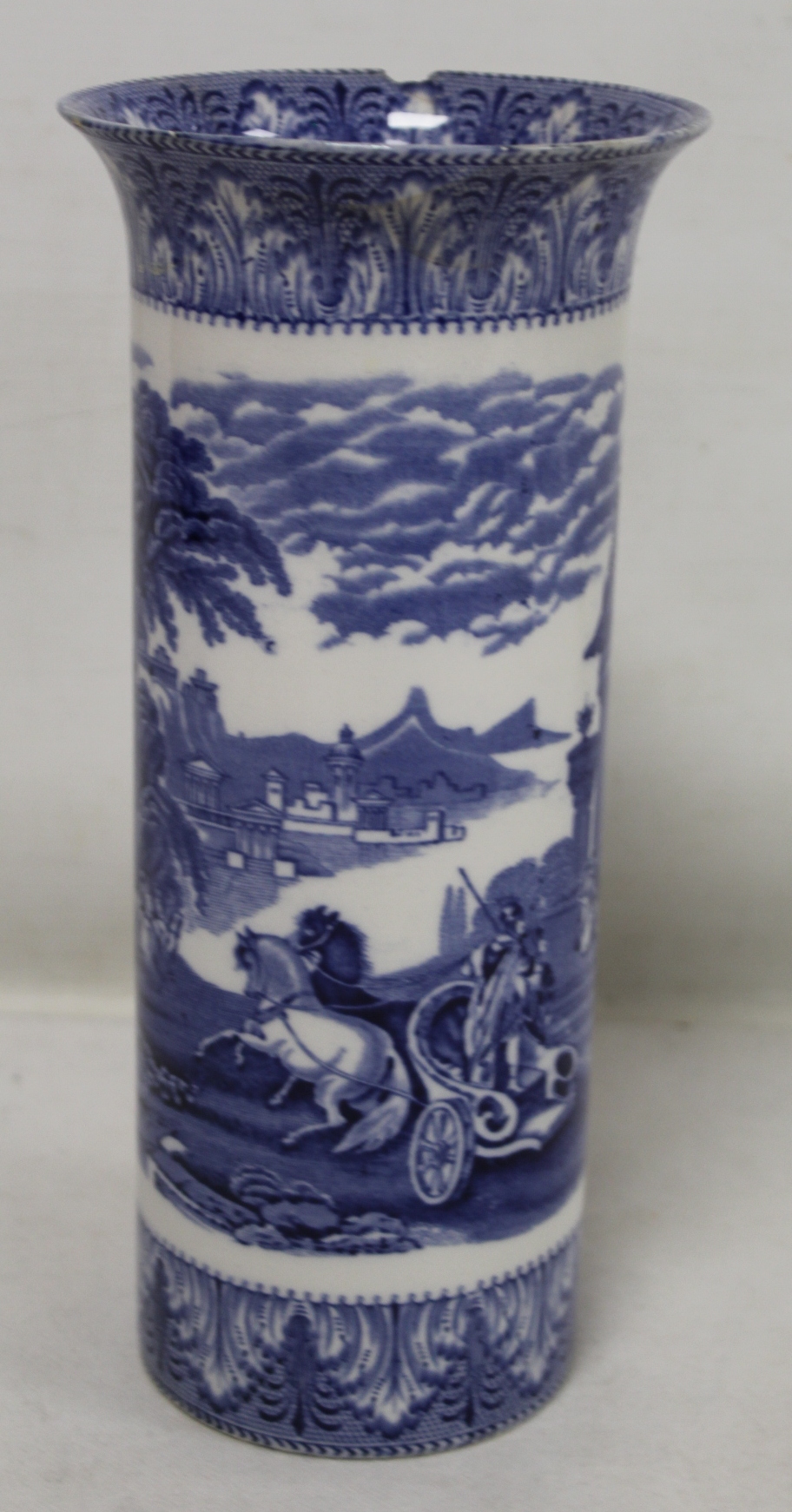 18th century Chinese blue and white porcelain teapot of reeded cylindrical form with entwined - Image 13 of 21