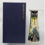 Modern Moorcroft Pottery "Kowhai Flower" pattern jug from the New Zealand Collection, designed by