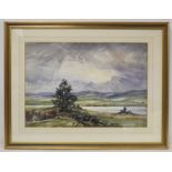 Robert Forrester (Cumbrian 1913-1988). Loch Ken, Galloway. Watercolour. 39cm x 56cm. Signed.