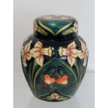 Modern Moorcroft Pottery "Carousel" pattern covered ginger jar, designed by Rachel Bishop, painted