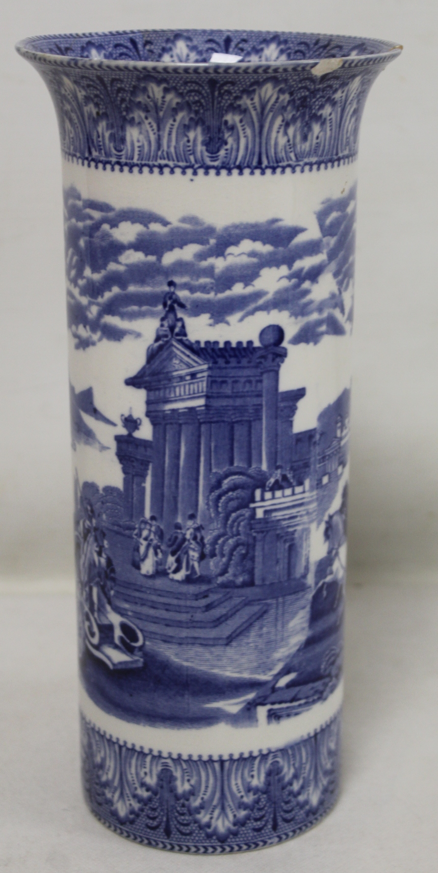 18th century Chinese blue and white porcelain teapot of reeded cylindrical form with entwined - Image 12 of 21