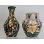 Modern Moorcroft Pottery "Prairie Summer" pattern small baluster vase, designed by Rachel Bishop,