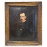 Early 19th Century English School. Portrait of a gentleman. Oil on canvas. 39.5cm x 31.5cm.
