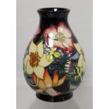 Modern Moorcroft Pottery "Golden Jubilee" pattern baluster vase, designed by Emma Bossons,