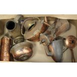Box of copper ware, most items a.f.