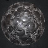 René Lalique plafonnier in the Lausanne pattern with fruit and foliate decoration, marked 'R.