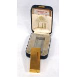 Dunhill Rollagas gas lighter, patented, US RE24163, in fitted box.