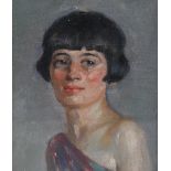 Elizabeth Mary Watt GSWA (Scottish, 1885 - 1954) Portrait of Elzie Forsyth