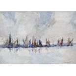 William Ednie Rough (Scottish, 1892 - 1935) Sailing boats, Rhu