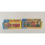 Two vintage 1960s boxed Matchbox Kingsize model vehicles to include a Massey Ferguson Tractor &