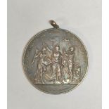 Ireland. 1794 Historical Society of Dublin College silver medal awarded to David R Courtney march