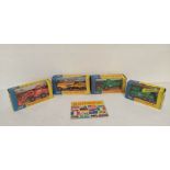 Four vintage 1960s boxed Matchbox Kingsize model vehicles to include a Hatra Tractor Shovel K-3,