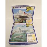 Minic Ships by Hornby 1:1200 scale boxed model ships. To include Naval Harbour Set & Ocean