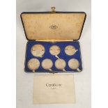 Great Britain. Cased sterling silver seven medal set by John Pinches 1967 relating to the